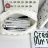 trousse à crayons bouffées mignonnes pour filles et garçons, sac de papeterie kawaii, boîte à poudres pour stylos, grande capacité, fournitures scolaires pour étudiants