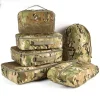Sac de transport d&rsquo;équipement tactique 6 en 1, combinaison de rangement d&rsquo;expansion, sac divers, valise de voyage, sac intérieur