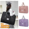 Sac de voyage de grande capacité, sac à bandoulière en tissu Nylon, sac de rangement mobile Portable, sac à bagages pliant, sac d&rsquo;avion