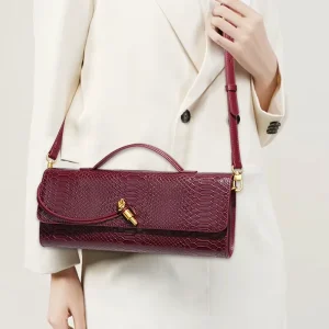 Sac à poignée supérieure Design de luxe pour femmes, sac à main de soirée Long, sacs à bandoulière motif Crocodile, tenues à la mode Sac à poignée supérieure Design de luxe pour femmes, sac à main de soirée Long, sacs à bandoulière motif Crocodile, tenues à la mode