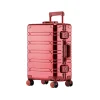 ensemble de bagages durables de grande capacité, valise en aluminium pour femmes et filles, bagage à main pour voyage d'embarquement 2024 20/24/29