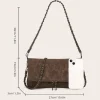 sac à main rétro pour femmes, sac à bandoulière simple avec chaîne, haut de gamme et design de niche, sous les bras, nouvelle collection