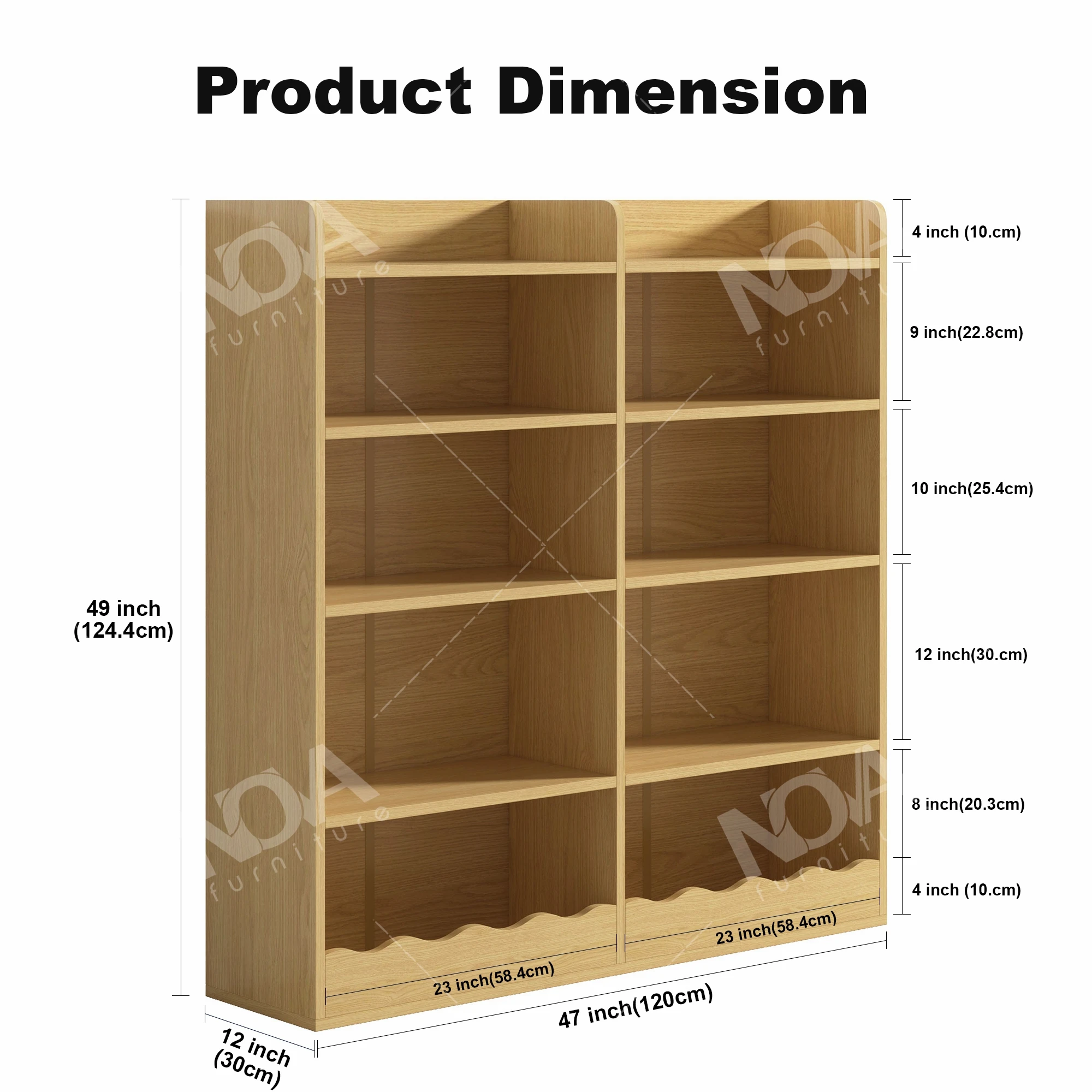 bibliothèque blanche à 5 niveaux pour enfants en bas âge, armoire de rangement moderne pour jouets d'enfants, meubles de garderie, bibliothèque de lecture, en stock aux états unis