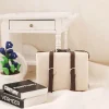 mini valise en cuir portable, bagages miniatures, maison de courses, meubles, beurre, modèle
