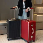 20/22/24/26/28 pouces bagages épaissi PC étudiants cadre en aluminium valise élégante grande capacité roues silencieuses valise de voyage