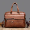 sac à main en cuir de marque de luxe pour homme, Étui bombe pour ordinateur portable, messager, initié, portefeuille d'affaires pour document a4