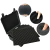 valise noire étanche et durable pour appareil photo/outils, intérieur en mousse personnalisable, portable, mallette de rangement sûre, étui résistant aux chocs