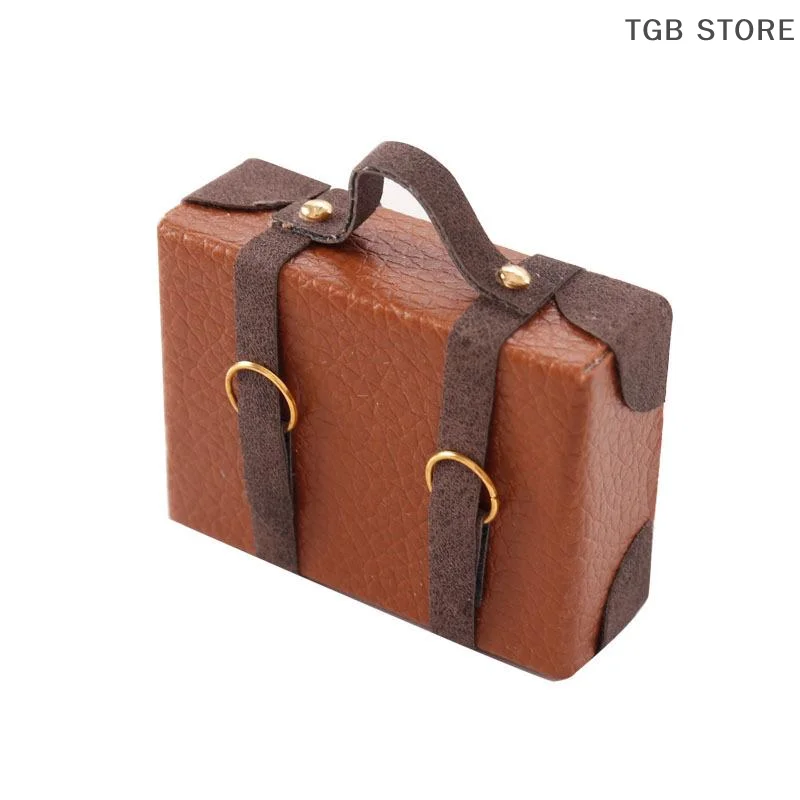 porte documents miniature pour maison de poupée 1:12, valise, modèle de décoration, jouet, accessoires pour maison de poupée