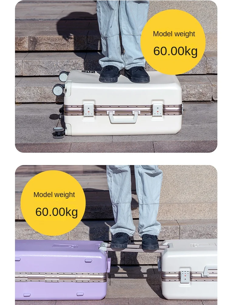 valise rouge 20 28 pouces valise de voyage multifonctionnelle cadre en aluminium résistant aux rayures boîtier de chariot pc bagage à main