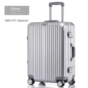 20/24/29 pouces nouvelle valise cadre en aluminium bagage roulant valise cabine à main matériel PC valise de voyage douane serrure TSA