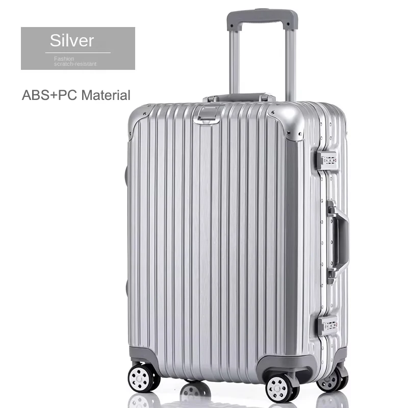 20/24/29 pouces nouvelle valise cadre en aluminium bagage roulant valise cabine à main matériel PC valise de voyage douane serrure TSA 20/24/29 pouces nouvelle valise cadre en aluminium bagage roulant valise cabine à main matériel PC valise de voyage douane serrure TSA