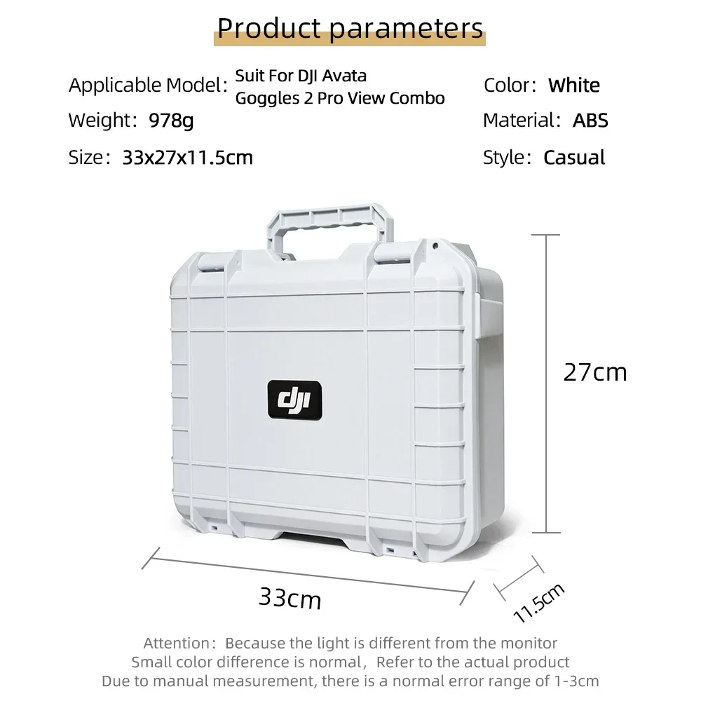 sac à bandoulière blanc pour dji avata mini 3/mini 4 pro/air 2s/air3, valise antidéflagrante, une sangle, mallette de rangement d'accessoires de drone