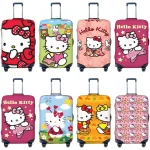 Housse de valise de dessin animé chat Hello Kitty rouge, étui de bagages utile pour vacances, Protection de voyage