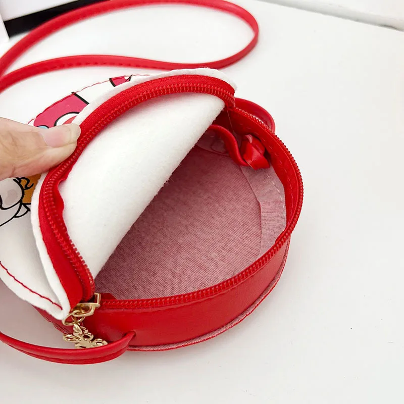 mini sacs à main en cuir pu pour enfants, petits sacs à bandoulière initiés, chat mignon, porte monnaie pour enfants, portefeuille pour bébés filles, mode
