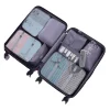 y51a cubes d'emballage pour valise, 18 pièces cubes d'emballage de voyage sacs de rangement de valise légers ensemble organisateurs de bagages
