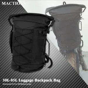 Sac à dos pour bagages de moto 50L, support arrière multifonction, sac de voyage pour Sports de plein air, sac de dossier extensible avec sangles
