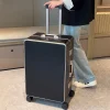 20/22/24/26/28 pouces bagages épaissi pc étudiants cadre en aluminium valise élégante grande capacité roues silencieuses valise de voyage