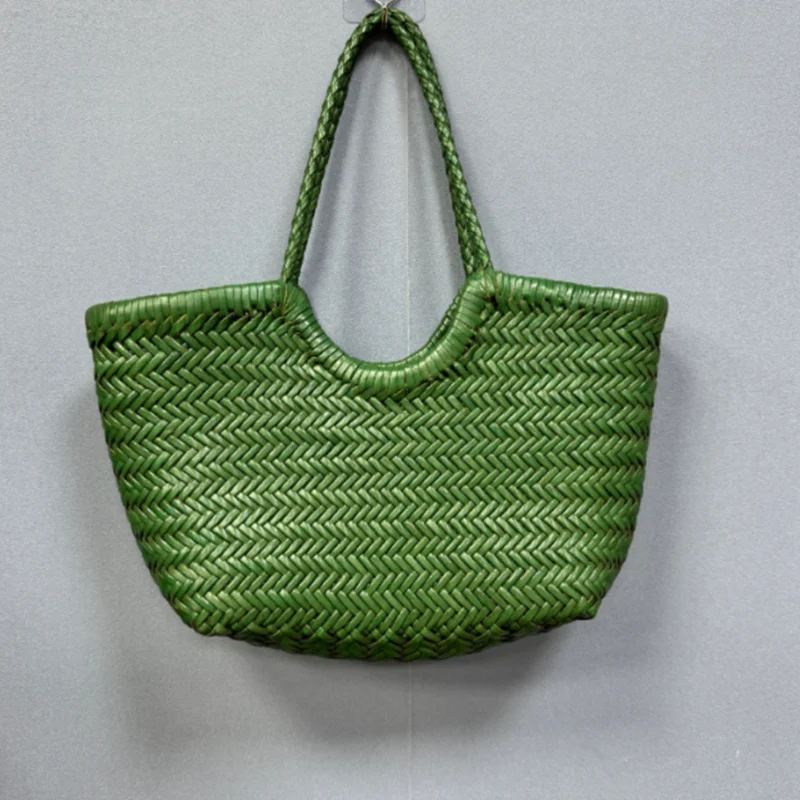 cuir véritable de créateur tricoté à la main élégant poignée femme fourre tout vintage sac à main femme peau de vache dame grand sac à bandoulière