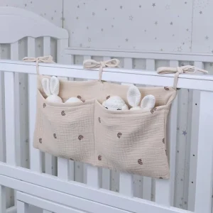 Sac de rangement Portable pour berceau de bébé, organisateur de couches multifonctionnel pour tête de lit de nouveau-né, sac à couches pour enfants, articles de literie pour bébé