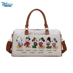 Sac de voyage en toile Disney Kawaii pour dames, sac à main de grande capacité, bagages de dessin animé, sacs de rangement mignons, valise, nouveau style