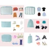 lot de 7 grands sacs de rangement de voyage pour valise ; vêtements, chaussures, rangement de maquillage pour bagages ; sac de rangement de voyage portable