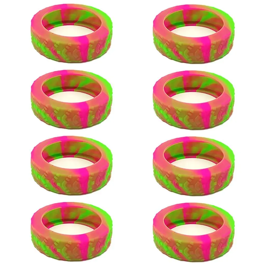 juste de protection des roues de la valise en silicone, bagages de voyage, chaussures de roulette, housse de roulettes de boîte de chariot, bruit sap, 8 pièces