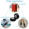roues de bagages de remplacement pour valise, patins à roulettes, réparation de bagages, degré d'usure silays euse, 50x18mm