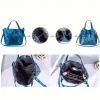 sac à main fourre tout pour femmes, sacs à bandoulière de grande capacité, sac à main géométrique mat, sac seau pliable