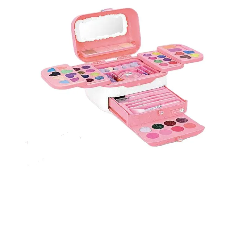 kit de jouets de maquillage pour enfants, coffret de cosmétiques de simulation, jeu de déguisement pour petite fille, jeu de simulation, matériau respectueux de l'environnement