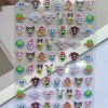 autocollant de motifs de jeu de dessin animé super mini pour valise, autocollant auto adhésif kawaii sanrio kuromi, étiquettes de bagages étanches, autocollant pour ongles