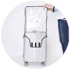 housse de protection pour bagages entièrement transparente, valise étanche en pvc, combinaison pour valise à roulettes de 18 à 30 pouces, housse anti poussière