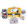 nouveau snoopy mignon dessin animé voyage sac de rangement 4 pièces ensemble valise vêtements chaussures grande capacité organisateur sac pour sortir