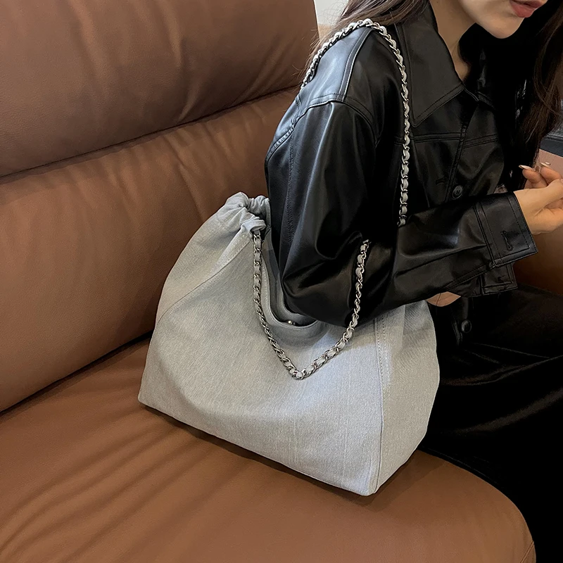 sac a mains femme sac de luxe femme sac luxe célèbre marque joinitiated sacs fourre tout en tissu denim pour femmes, sacs à main de créateur de luxe, grand style chic, document pur, acheteurs de grande capacité, 2023