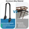 porte bagages de vélo en alliage d'aluminium, grande capacité de 10l, sac de voyage étanche pour siège arrière de vélo, emballage de vélo