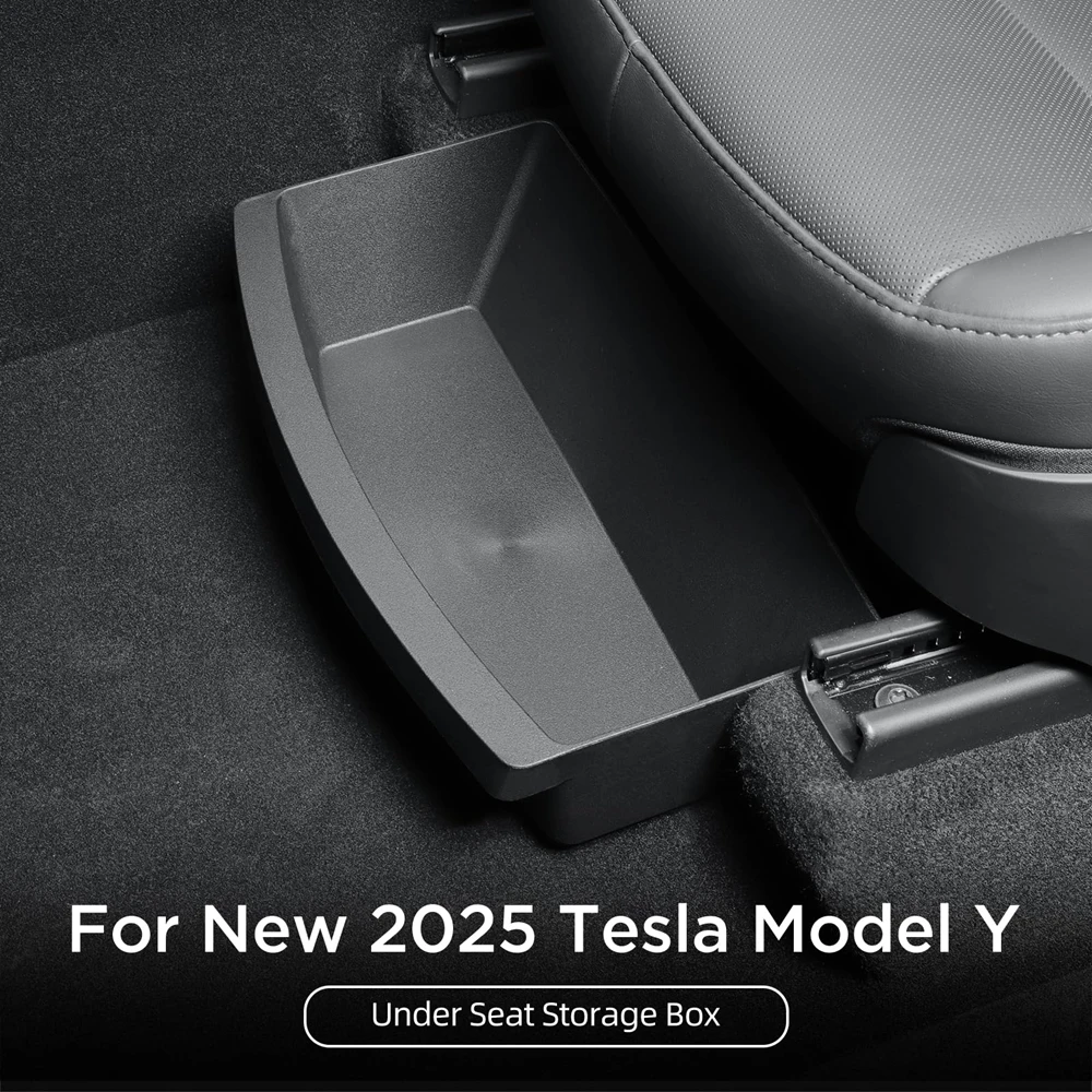 boîte de rangement sous le siège, pour tesla, nouveau modèle y 2025 juniper, boîte de rangement, organisateur de siège de voiture, véhicule, sous le siège, tiroir, plateau, accessoire