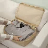 ensemble de sacs de rangement de voyage portables, 4/6 pièces, valise transparente à compression, pochette pliable, organisateur de bagages polyvalent