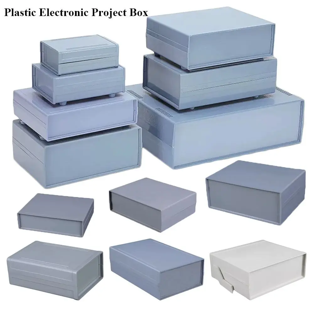 tingcase boîtier en plastique étanche, boîtier de projet électronique, boîtier de stockage d'unité d'alimentation bricolage, 7 boîtes tanabs, gris, nouveau