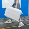 Valise de voyage sur roues universelles silencieuses, ensemble de bagages à roulettes ABS + PC, bagage à main 20 pouces, sac cosmétique, sacs à bagages à fermeture éclair Valise de voyage sur roues universelles silencieuses, ensemble de bagages à roulettes ABS + PC, bagage à main 20 pouces, sac cosmétique, sacs à bagages à fermeture éclair