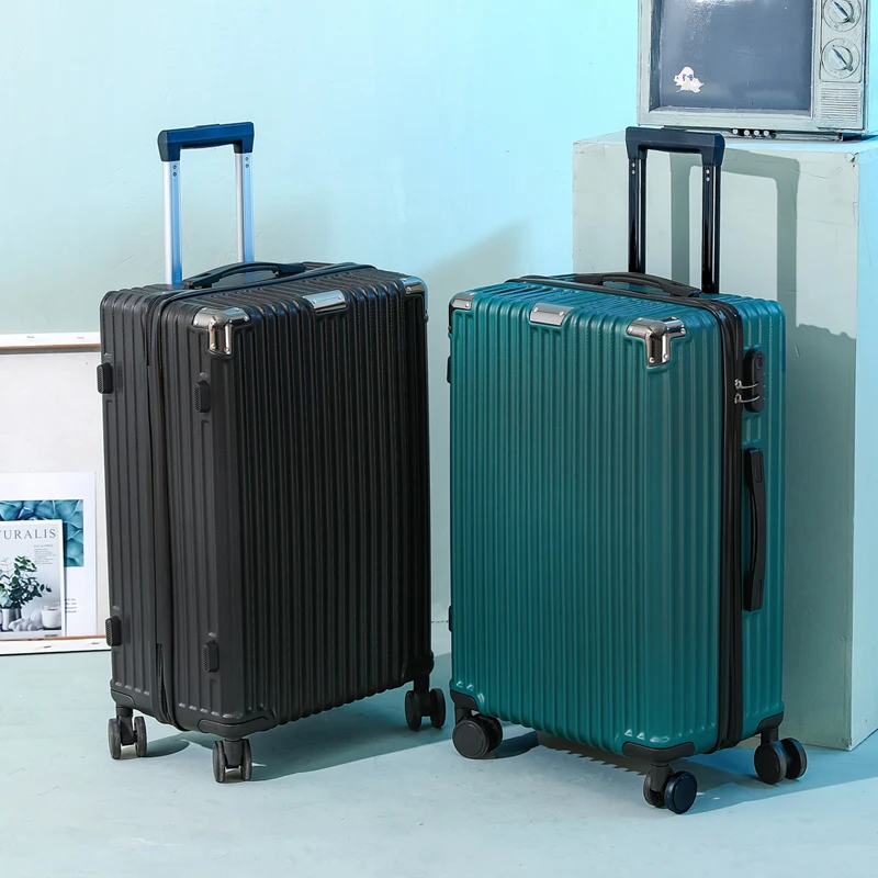 nouveau modèle valise à roulettes 20/24/28 pouces poignée de voyage bagages pour courts voyages valises en cuir de grande capacité pour hommes et femmes