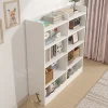 bibliothèque blanche à 5 niveaux pour enfants en bas âge, armoire de rangement moderne pour jouets d'enfants, meubles de garderie, bibliothèque de lecture, en stock aux états unis