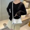 sac à main effet croco de style français 2025 – sac élégant sous les bras et bandoulière pour femme, sac à bandoulière polyvalent à poignée supérieure