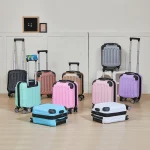 Bagage à main à la mode valise de cabine de 14 pouces parfaite pour les courts voyages comprend un porte-gobelet et un support pour téléphone multi-dire