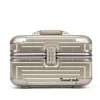 petite valise à main en aluminium, cabine dure, étui à cosmétiques, bagage personnel furtif