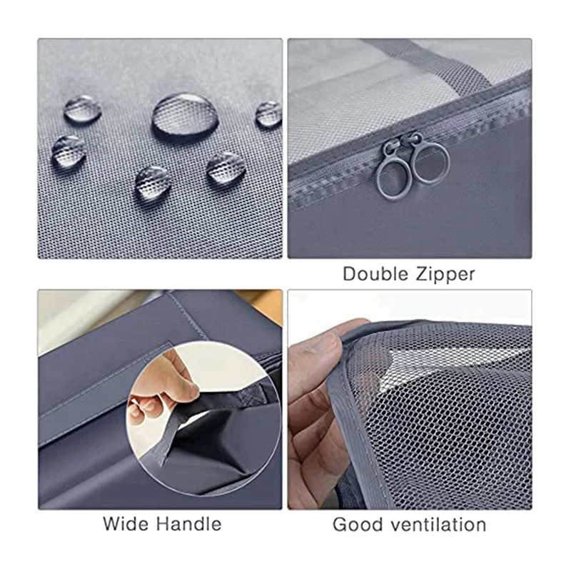 y51a cubes d'emballage pour valise, 18 pièces cubes d'emballage de voyage sacs de rangement de valise légers ensemble organisateurs de bagages