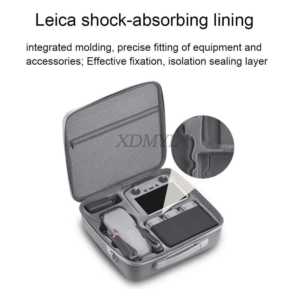 sac à bandoulière simple portable pour dji air 3/air 3s rc 2/rc n2/rc n3, sac à bandoulière à coque rigide, valise, accessoires de drone