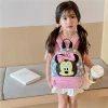 sac à dos de dessin animé disney pour bébés garçons et filles, joli cartable minnie mickey mouse pour enfants, cartable de maternelle, cadeau pour enfants