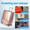 housse de protection transparente pour valise, imperméable, antichoc, épaisse et durable, accessoire de voyage