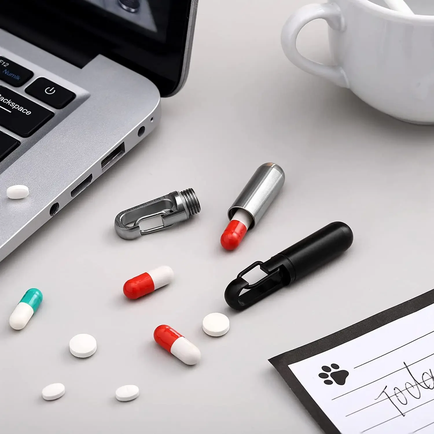 boîte à pilules en acier inoxydable, capsule scellée, mini étui à pilules portable de premiers secours, étui à médicaments à main pour personnes âgées