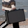 boîte à outils valise en aluminium portable équipement instrument sécurité boîte à outils de protection grand étui rigide boîte de rangement mallette en métal