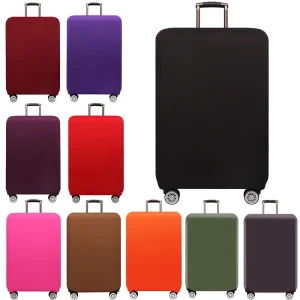 Housse de protection pour bagages en tissu extensible, étui anti-poussière pour bagages, adapté à la valise de 18 à 32 pouces, organisateur de voyage